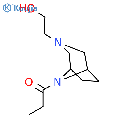 1-Propanone,1-[3-(2-hydroxyethyl)-3,8-diazabicyclo[3.2.1]oct-8-yl]- structure