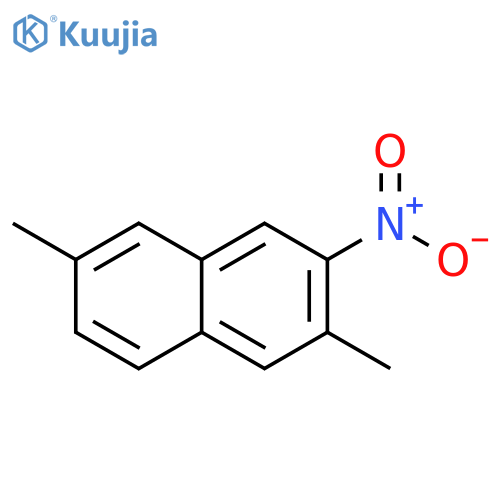 Naphthalene, 2,6-dimethyl-3-nitro- structure