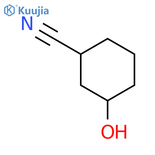 3-hydroxycyclohexane-1-carbonitrile structure