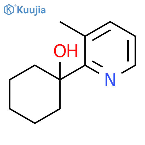 1-(3-Methylpyridin-2-yl)cyclohexan-1-ol structure
