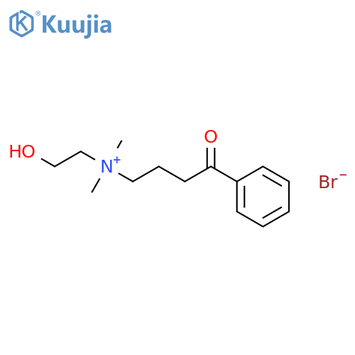 Ammonium,(3-benzoylpropyl)(2-hydroxyethyl)dimethyl-, bromide (8CI) structure
