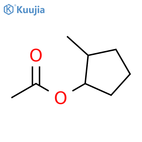 Acetic acid 2-methyl-cyclopentyl ester structure
