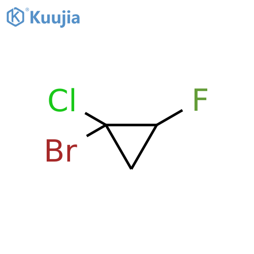 1-Bromo-1-chloro-2-fluorocyclopropane structure