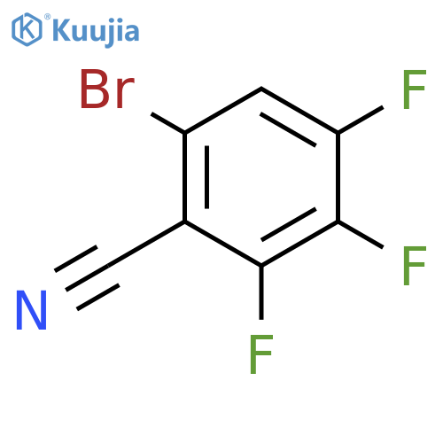 Benzonitrile, 6-bromo-2,3,4-trifluoro- structure