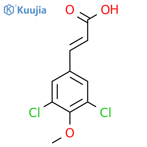 (E)-3-(3,5-Dichloro-4-methoxyphenyl)acrylic acid structure