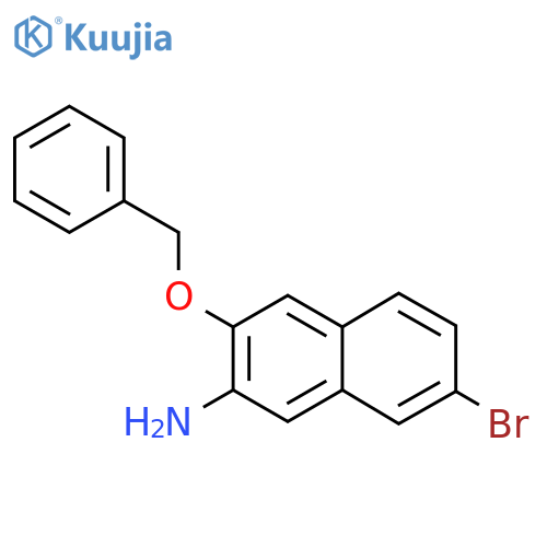 3-Benzyloxy-7-bromo-naphthalen-2-amine structure