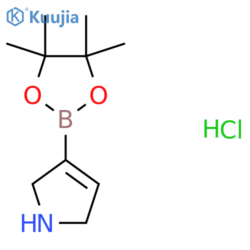 3-(4,4,5,5-Tetramethyl-1,3,2-dioxaborolan-2-YL)-2,5-dihydro-1H-pyrrole hydrochloride structure