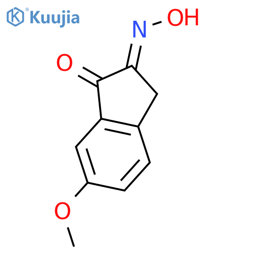 1H-Indene-1,2(3H)-dione,6-methoxy-, 2-oxime structure
