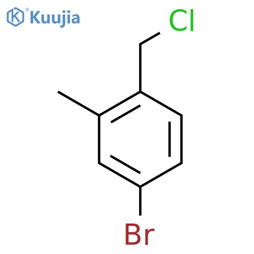 4-bromo-1-(chloromethyl)-2-methylbenzene structure