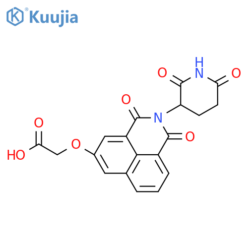 2-((2-(2,6-dioxopiperidin-3-yl)-1,3-dioxo-2,3-dihydro-1H-benzo[de]isoquinolin-5-yl)oxy)acetic acid structure