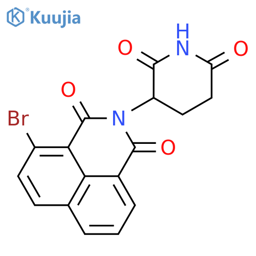 4-bromo-2-(2,6-dioxopiperidin-3-yl)-1H-benzo[de]isoquinoline-1,3(2H)-dione structure