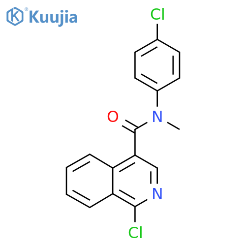 1-Chloro-N-(4-chlorophenyl)-N-methylisoquinoline-4-carboxamide structure