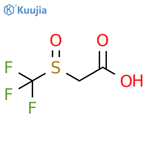 2-trifluoromethanesulfinylacetic acid structure