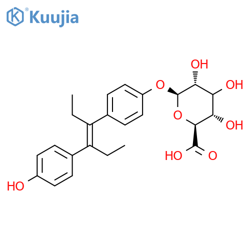 Diethylstilbestrol monoglucuronide structure