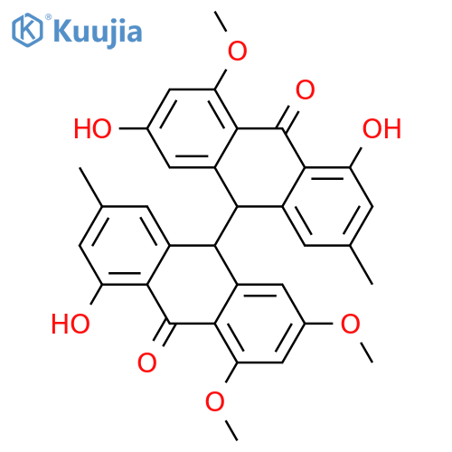 Emodin bianthrone; (9R*,9'R*)-form, 2,4,4'-Tri-Me ether structure