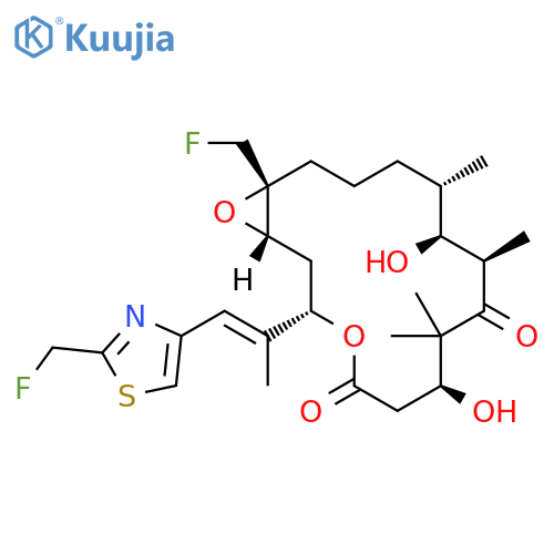4,17-Dioxabicyclo[14.1.0]heptadecane-5,9-dione,16-(fluoromethyl)-3-[(1E)-2-[2-(fluoromethyl)-4-thiazolyl]-1-methylethenyl]-7,11-dihydroxy-8,8,10,12-tetramethyl-, (1S,3S,7S,10R,11S,12S,16R)- structure