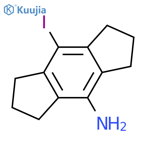 8-Iodo-1,2,3,5,6,7-hexahydro-s-indacen-4-amine structure