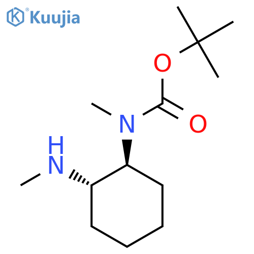 tert-butyl N-methyl-N-(1S,2S)-2-(methylamino)cyclohexylcarbamate structure