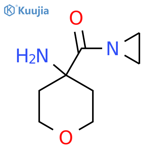 (4-Amino-tetrahydro-pyran-4-yl)-aziridin-1-yl-methanone structure