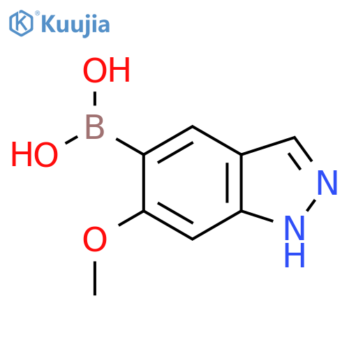 (6-methoxy-1H-indazol-5-yl)boronic acid structure