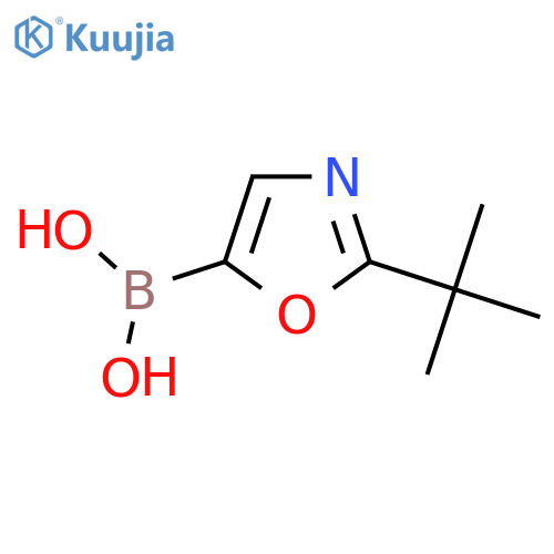 2-Tert-butyl-Oxazole-5-boronic acid structure