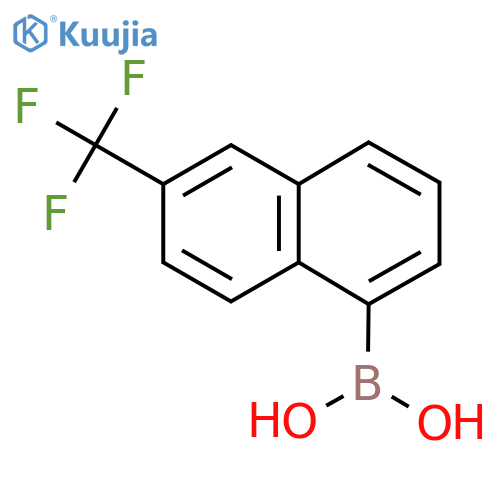 6-Trifluoromethyl-naphthalen-1-boronic acid structure