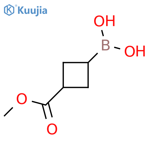 3-(methoxycarbonyl)cyclobutylboronic acid structure