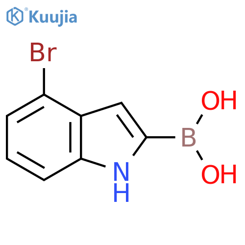 4-Bromo-1H-indole-2-boronic acid structure
