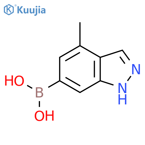 4-Methyl-1H-indazole-6-boronic acid structure