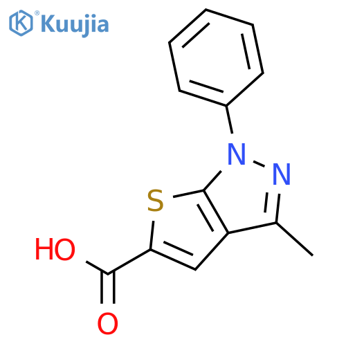 3-Methyl-1-phenyl-1H-thieno2,3-cpyrazole-5-carboxylic Acid structure