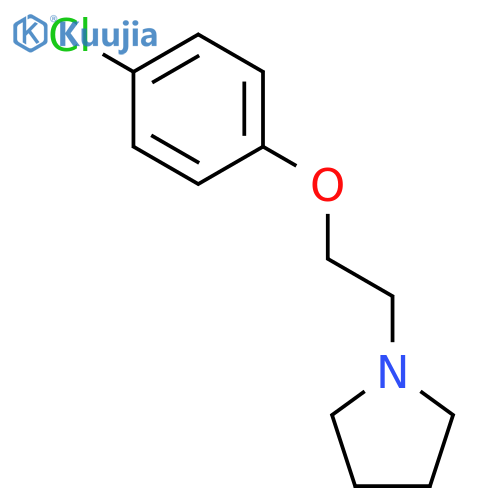 Pyrrolidine, 1-[2-(4-chlorophenoxy)ethyl]- structure