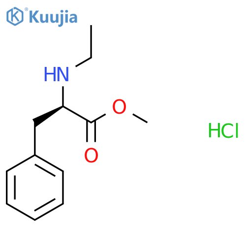 Methyl (2R)-2-(ethylamino)-3-phenylpropanoate;hydrochloride structure
