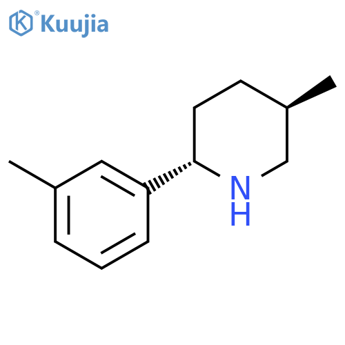 rac-(2R,5S)-5-methyl-2-(3-methylphenyl)piperidine structure