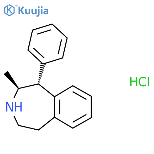 (4S,5R)-4-Methyl-5-phenyl-2,3,4,5-tetrahydro-1H-3-benzazepine;hydrochloride structure