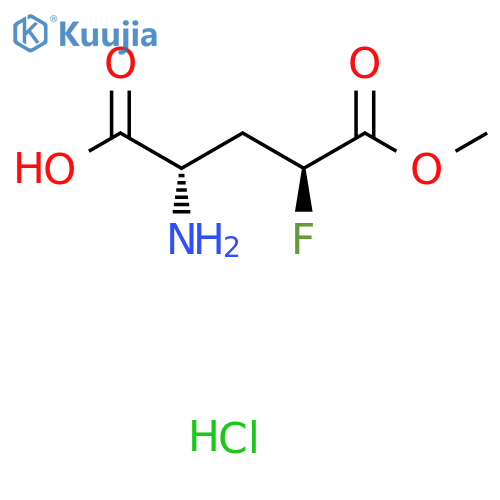 (2S,4S)-2-Amino-4-fluoro-5-methoxy-5-oxopentanoic acid;hydrochloride structure