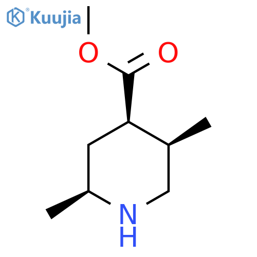 rac-methyl (2R,4S,5S)-2,5-dimethylpiperidine-4-carboxylate structure