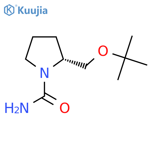 (2R)-2-[(tert-butoxy)methyl]pyrrolidine-1-carboxamide structure