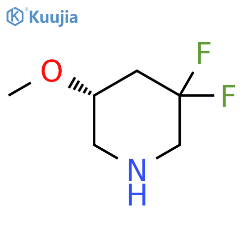 (5R)-3,3-difluoro-5-methoxypiperidine structure
