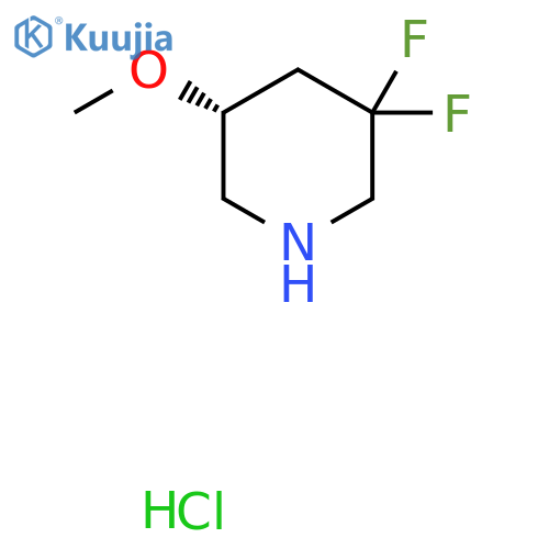(R)-3,3-Difluoro-5-methoxypiperidine hydrochloride structure