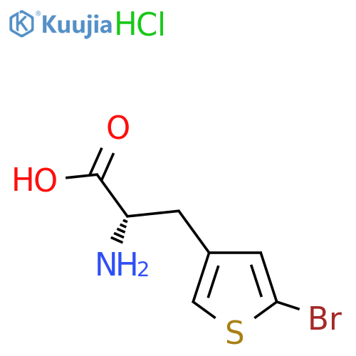 (2S)-2-amino-3-(5-bromothiophen-3-yl)propanoic acid hydrochloride structure