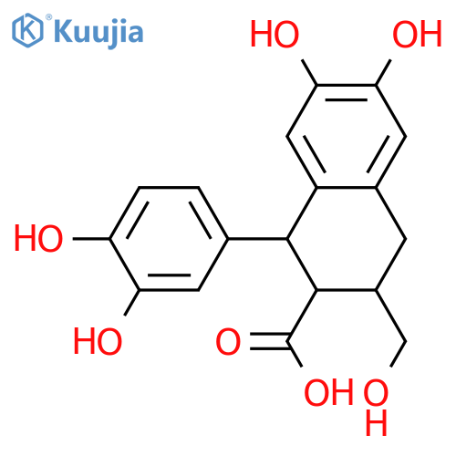 2,7'-Cyclo-3',4,4',5,9-pentahydroxy-8,8'-lignan-9'-oic acid; (7'S,8R,8'R)-form structure