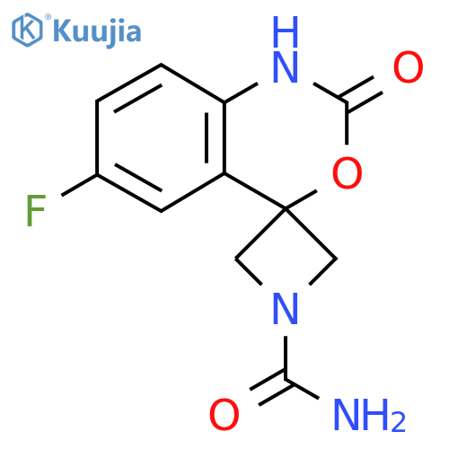 6'-Fluoro-2'-oxo-1',2'-dihydrospiro[azetidine-3,4'-[3,1]benzoxazine]-1-carboxamide structure