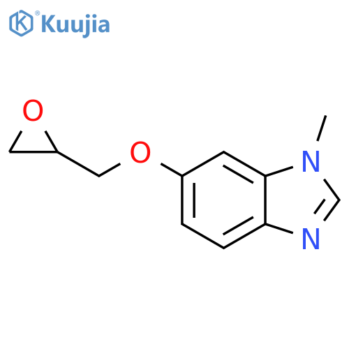 1-Methyl-6-(oxiran-2-ylmethoxy)benzimidazole structure