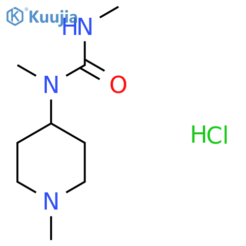 1,3-Dimethyl-1-(1-methylpiperidin-4-yl)urea hydrochloride structure