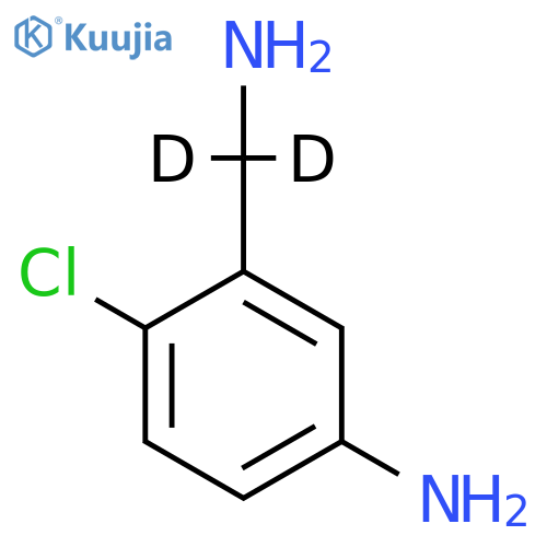 3-[Amino(dideuterio)methyl]-4-chloroaniline structure