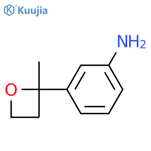 3-(2-Methyloxetan-2-yl)aniline structure