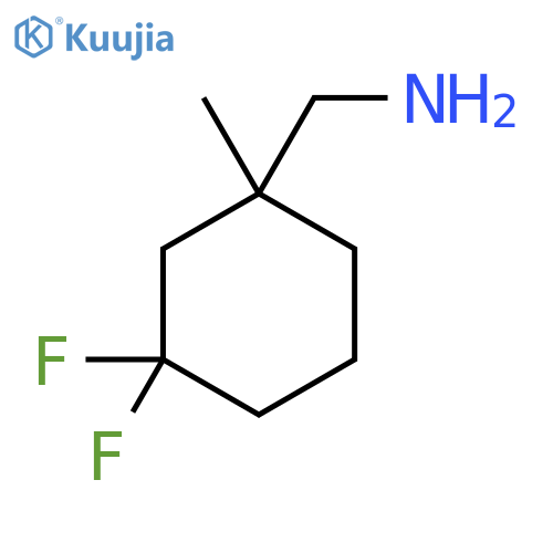 (3,3-Difluoro-1-methylcyclohexyl)methanamine structure