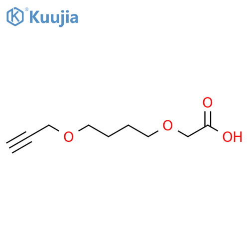 Acetic acid, 2-[4-(2-propyn-1-yloxy)butoxy]- structure