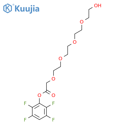 (2,3,5,6-Tetrafluorophenyl) 2-[2-[2-[2-(2-hydroxyethoxy)ethoxy]ethoxy]ethoxy]acetate structure