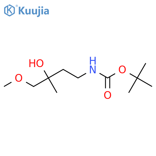 tert-butyl N-(3-hydroxy-4-methoxy-3-methylbutyl)carbamate structure